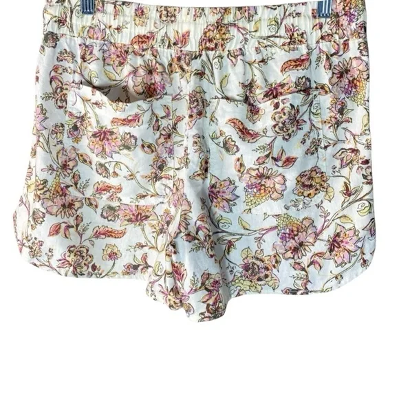 Floral Linen Shorts Small - Picture 3 of 4